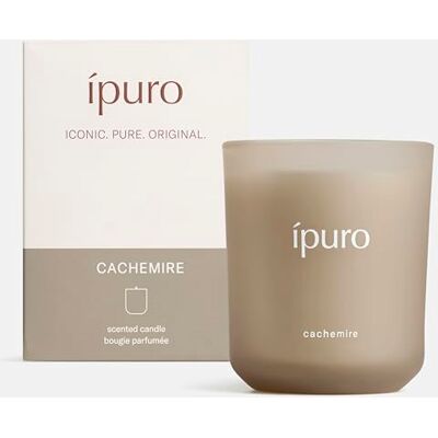 Ipuro Cachemire Classic Vela aromática en tarro de cristal (270 g, aroma de rosa y grosella, cedro y ámbar), aroma de larga duración, color beige Ipuro Cachemire Classic Vela aromática en tarro de cristal (270 g, aroma de rosa y grosella, cedro y ámbar), aroma de larga duración, color beige
