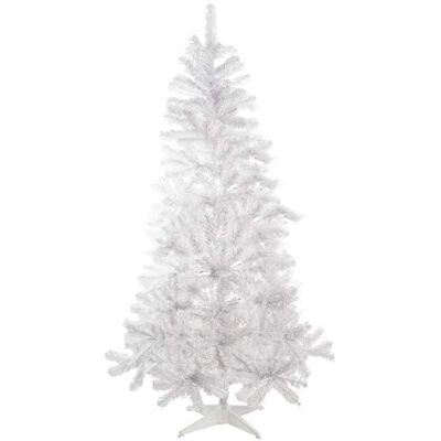 Ciao Árbol de San Candido con Base Metálica, Blanco, 150 cm Ciao Árbol de San Candido con Base Metálica, Blanco, 150 cm