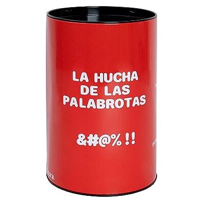 Fisura – Hucha Original con Mensaje .Hucha Grande para Adultos de Acero.Hucha Lata para Regalo. (XXL Palabrotas, Rojo) Fisura – Hucha Original con Mensaje .Hucha Grande para Adultos de Acero.Hucha Lata para Regalo. (XXL Palabrotas, Rojo)