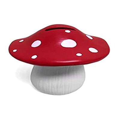 Fisura – Hucha Original Colorida Grande Con Forma. Graciosa para Regalo. (Seta, Rojo) Fisura – Hucha Original Colorida Grande Con Forma. Graciosa para Regalo. (Seta, Rojo)