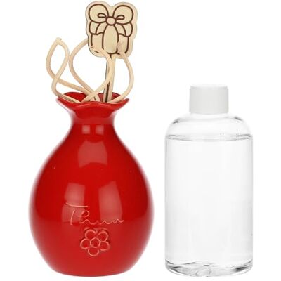 THUN Difusor de Navidad Rojo de Porcelana, 250 ml, colección Fragrances THUN Difusor de Navidad Rojo de Porcelana, 250 ml, colección Fragrances