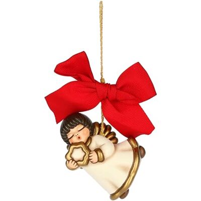 THUN Adorno navideño de ángel con Estrella de cerámica, Grande, 4,6 x 3,6 cm, Altura 6,1 cm THUN Adorno navideño de ángel con Estrella de cerámica, Grande, 4,6 x 3,6 cm, Altura 6,1 cm