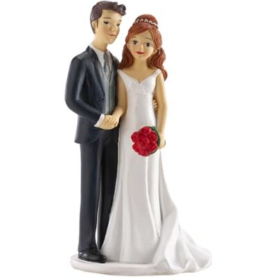 dekora – Figura Novios para Tarta de Boda “Cogidos de la Mano” 18 cm – Cake Topper Decorativo de Resina, Elegante y Reutilizable para Pastel Nupcial dekora – Figura Novios para Tarta de Boda “Cogidos de la Mano” 18 cm – Cake Topper Decorativo de Resina, Elegante y Reutilizable para Pastel Nupcial