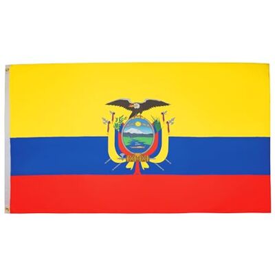 AZ FLAG Bandera Ecuador 150x90 cm Ecuatoriana Poliéster 100D 2 Ojales AZ FLAG Bandera Ecuador 150x90 cm Ecuatoriana Poliéster 100D 2 Ojales