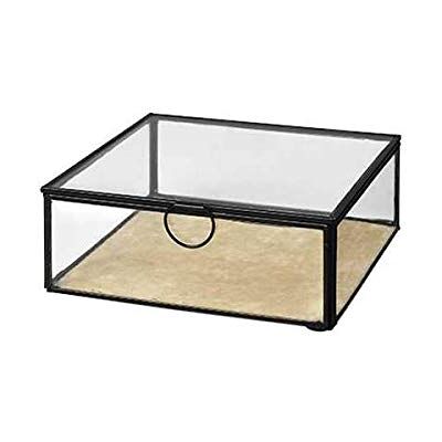 Broste Copenhagen Caja Laton Negro/Marrón, 7 x 20 x 20 cm Broste Copenhagen Caja Laton Negro/Marrón, 7 x 20 x 20 cm