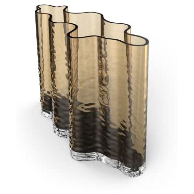 Cooee Design Gry Wide Jarrón (Cristal, 24 cm), Color coñac Cooee Design Gry Wide Jarrón (Cristal, 24 cm), Color coñac
