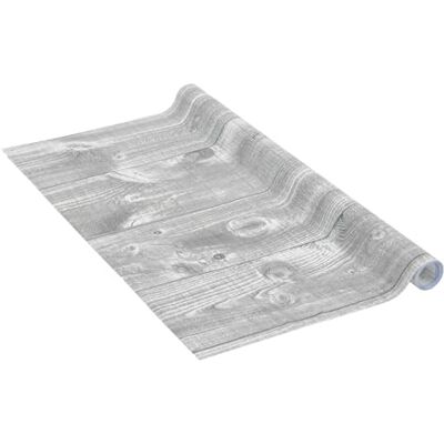 Venilia Lámina adhesiva Perfect Fix, Madera Tablas Gris, 45cm x 2m, Espesor 150μ, Vinilo autoadhesivo para muebles o cocina, decorativas papel pintado pared, PVC sin ftalatos, Fabricado en UE Venilia Lámina adhesiva Perfect Fix, Madera Tablas Gris, 45cm x 2m, Espesor 150μ, Vinilo autoadhesivo para muebles o cocina, decorativas papel pintado pared, PVC sin ftalatos, Fabricado en UE