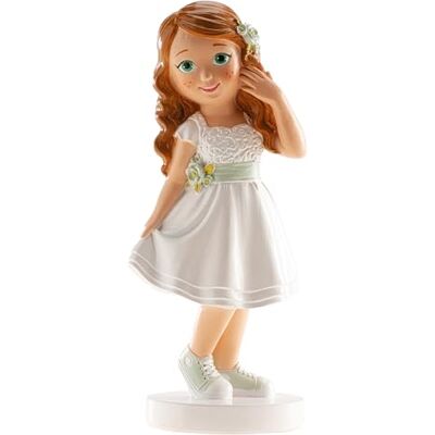 dekora – Figura Decorativa para Primera comunión Niña Ana -15,8 cm Elaborada en Resina Muñeca de comunión para tarta Adorno para tartas Apto para Contacto Alimentario dekora – Figura Decorativa para Primera comunión Niña Ana -15,8 cm Elaborada en Resina Muñeca de comunión para tarta Adorno para tartas Apto para Contacto Alimentario