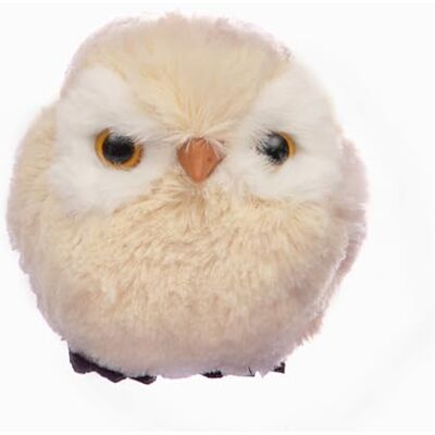 Ciao Owl Ball (Ø10cm) Hanging Christmas Decoration, Beige, Polystyrene, Ø 10 cm Ciao Owl Ball (Ø10cm) Hanging Christmas Decoration, Beige, Polystyrene, Ø 10 cm