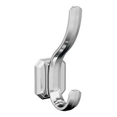 Amerock Granlyn Gancho decorativo de pared cromado de doble punta Amerock Granlyn Gancho decorativo de pared cromado de doble punta