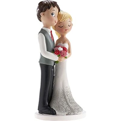 dekora Figura Novios para tarta de Boda “Serenidad”, Adorno de Resina, Muñecos para tarta de Boda, 16 Centímetros de Alto, Diseño Original y Detallado Cake topper Apto para Contacto Alimentario dekora Figura Novios para tarta de Boda “Serenidad”, Adorno de Resina, Muñecos para tarta de Boda, 16 Centímetros de Alto, Diseño Original y Detallado Cake topper Apto para Contacto Alimentario