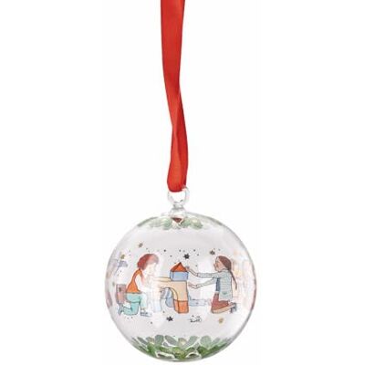 Hutschenreuther Colección de Navidad 2025 Bola de Cristal Juegos de Navidad Bola de Navidad 7 cm Hutschenreuther Colección de Navidad 2025 Bola de Cristal Juegos de Navidad Bola de Navidad 7 cm
