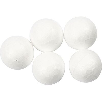 Go Craft Distribution Polystyrene Balls - 2cm, 200 piezas, blanco - Polystyrene Balls Go Craft Distribution Polystyrene Balls - 2cm, 200 piezas, blanco - Polystyrene Balls
