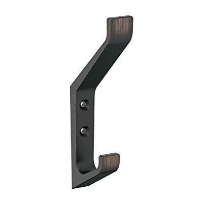 Amerock Emerge Contemporary Gancho decorativo de pared de bronce aceitado de doble punta Amerock Emerge Contemporary Gancho decorativo de pared de bronce aceitado de doble punta