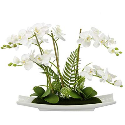 Flair Flower Flor Artificial - Decoración de cerámica elegante - 089518W Flair Flower Flor Artificial - Decoración de cerámica elegante - 089518W
