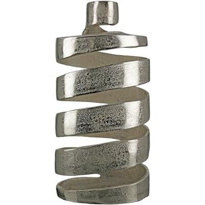 Gilde Jarrón Grande Decorativo, Objeto Decorativo, XXL, Hecho de Aluminio, para Ramas, Flores secas, decoración de Invierno, decoración navideña Plateada, Color: Plata, Altura 42,5 cm Gilde Jarrón Grande Decorativo, Objeto Decorativo, XXL, Hecho de Aluminio, para Ramas, Flores secas, decoración de Invierno, decoración navideña Plateada, Color: Plata, Altura 42,5 cm