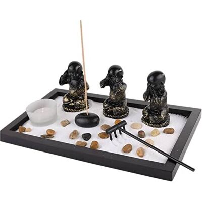 lachineuse Jardin Zen Japonés – Especial de los 3 Bonzes de Sagesse – Decoración asiática lachineuse Jardin Zen Japonés – Especial de los 3 Bonzes de Sagesse – Decoración asiática