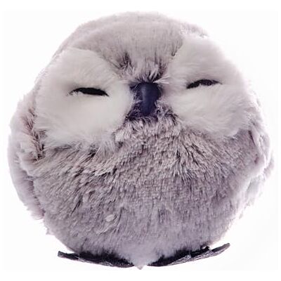 Ciao Owl Ball Cute (Ø12cm) Hanging Christmas Decoration, Grey, Polystyrene, Ø 12 cm Ciao Owl Ball Cute (Ø12cm) Hanging Christmas Decoration, Grey, Polystyrene, Ø 12 cm
