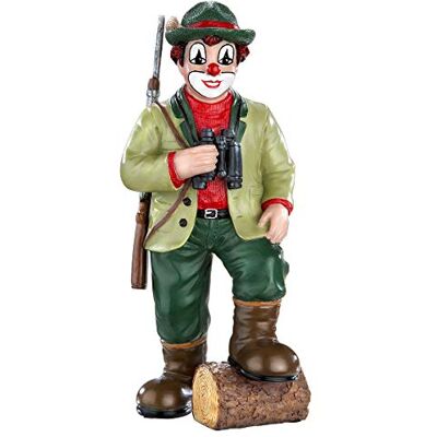 Gilde Figura Decorativa de Payaso en el acecho de Resina, 15 cm de Alto, Multicolor Gilde Figura Decorativa de Payaso en el acecho de Resina, 15 cm de Alto, Multicolor