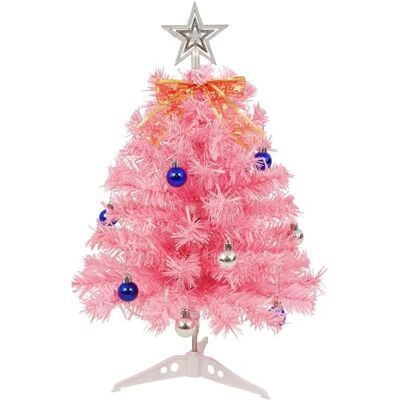 Uten Arbol de Navidad, 55 cm Mini Árbol de Navidad Rosa, con 30 Luces LED, Estrellas, Lazos y 15 Bolas Navideñas, para Oficina, Salón, Alféizar de Ventana, Escritorio Decoración Navideña Uten Arbol de Navidad, 55 cm Mini Árbol de Navidad Rosa, con 30 Luces LED, Estrellas, Lazos y 15 Bolas Navideñas, para Oficina, Salón, Alféizar de Ventana, Escritorio Decoración Navideña