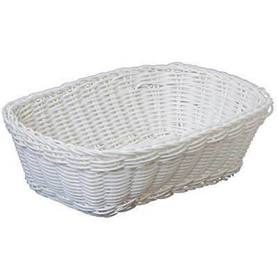 Excelsa Cesta Trenzada (24 x 18 cm, 6 Unidades), Color Blanco Excelsa Cesta Trenzada (24 x 18 cm, 6 Unidades), Color Blanco