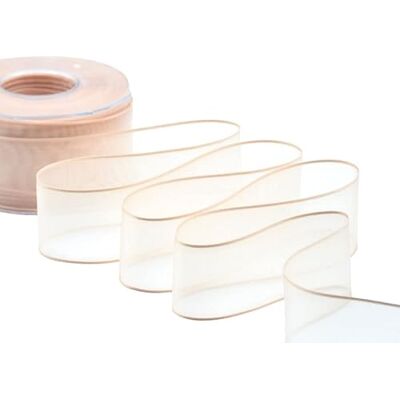 Furlanis Cinta Velo con Bordes, Decoración de Regalo Cajas Flores Boda Navidad, Tela Italiana Albaricoque CLAR, 40 mm x 50 m Furlanis Cinta Velo con Bordes, Decoración de Regalo Cajas Flores Boda Navidad, Tela Italiana Albaricoque CLAR, 40 mm x 50 m