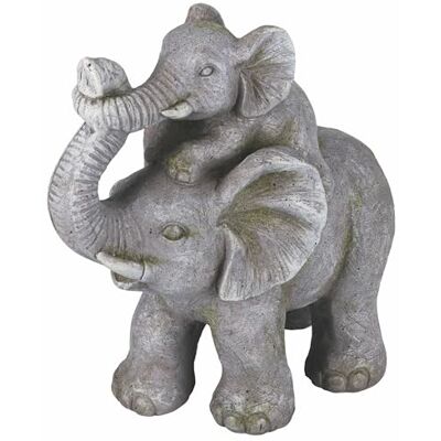 GALILEO Elefante Decorativo de jardín de polirresina, 33,8 x 17,8 x 34,1 cm, Esté GALILEO Elefante Decorativo de jardín de polirresina, 33,8 x 17,8 x 34,1 cm, Esté