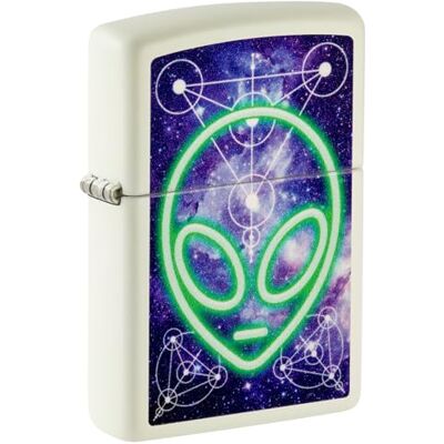 Zippo Encendedor a Prueba de Viento Alien, Glow-in-The-Dark, Color Image Recargable Reutilizable Diseño a Prueba de Viento Caja Regalo Fabricado en Estados Unidos Zippo Encendedor a Prueba de Viento Alien, Glow-in-The-Dark, Color Image Recargable Reutilizable Diseño a Prueba de Viento Caja Regalo Fabricado en Estados Unidos