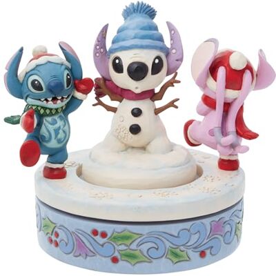 Enesco Jim Shore Disney Traditions Stitch & Angel Building A Snowman Figura giratoria (15,2 cm) Enesco Jim Shore Disney Traditions Stitch & Angel Building A Snowman Figura giratoria (15,2 cm)