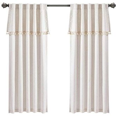 Lush Decor Ivy Cortinas con borlas Panel de Ventana de Color sólido, Sala de Estar, Comedor, Dormitorio (par), 63 x 40 Pulgadas, Neutro, 63 x 40 Pulgadas Lush Decor Ivy Cortinas con borlas Panel de Ventana de Color sólido, Sala de Estar, Comedor, Dormitorio (par), 63 x 40 Pulgadas, Neutro, 63 x 40 Pulgadas