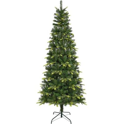 Uten Árbol de Navidad Estrecho 150 cm, Realista PE Artificial Árbol Decoración Interior, 350 Aspecto Natural Puntas de PVC y PE, Rama de Bisagra, 2 Estilos, Base de Metal, Reutilizable Uten Árbol de Navidad Estrecho 150 cm, Realista PE Artificial Árbol Decoración Interior, 350 Aspecto Natural Puntas de PVC y PE, Rama de Bisagra, 2 Estilos, Base de Metal, Reutilizable