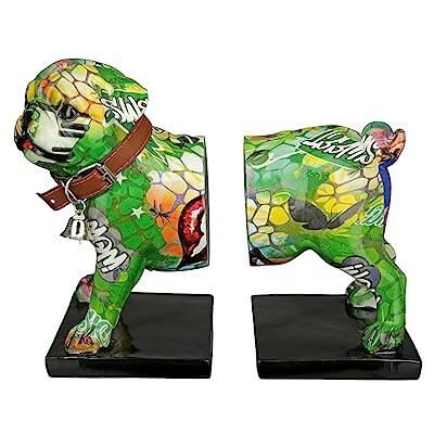 GILDE Casablanca Mops Arte Calle Soporte de Libros - Figura Decorativa GILDE Casablanca Mops Arte Calle Soporte de Libros - Figura Decorativa