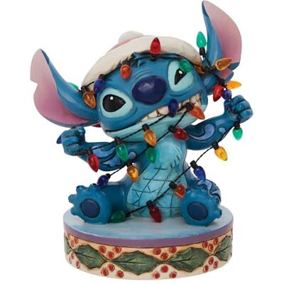 Enesco Figura de Puntada de Disney Traditions Envuelta en Luces de Navidad 4.5 Enesco Figura de Puntada de Disney Traditions Envuelta en Luces de Navidad 4.5