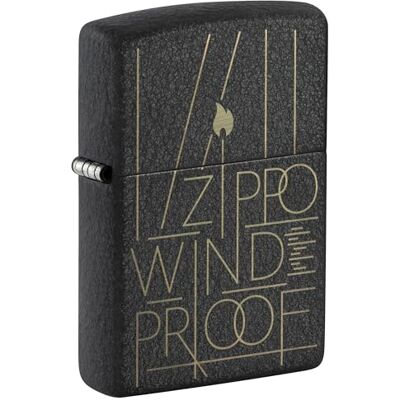Zippo Encendedor a Prueba de Viento Line Art, Black Crackle, Laser Engrave Recargable Reutilizable Diseño a Prueba de Viento Caja Regalo Fabricado en Estados Unidos Zippo Encendedor a Prueba de Viento Line Art, Black Crackle, Laser Engrave Recargable Reutilizable Diseño a Prueba de Viento Caja Regalo Fabricado en Estados Unidos
