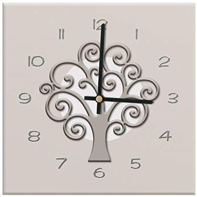 MARELI - Reloj de pared laminado - 30x30 cm - Reloj de pared MARELI - Reloj de pared laminado - 30x30 cm - Reloj de pared