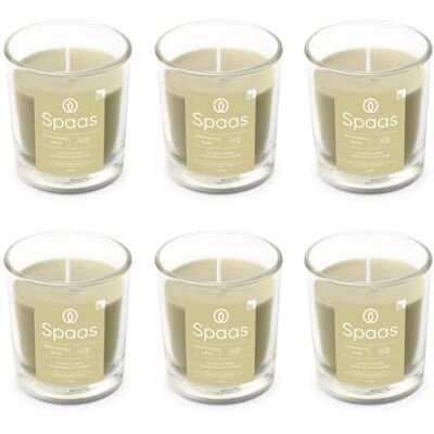 Spaas 6x Vela perfumada 25 h, Shimmering Smile Spaas 6x Vela perfumada 25 h, Shimmering Smile