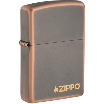 Zippo , Encendedor de Bronce rústico con diseño Elegante, Mecanismo de Llama de Vientre, Personalizable, Duradero y Atemporal, Recargable para Uso de por Vida, Bronce RÚSTICO con Logo Zippo , Encendedor de Bronce rústico con diseño Elegante, Mecanismo de Llama de Vientre, Personalizable, Duradero y Atemporal, Recargable para Uso de por Vida, Bronce RÚSTICO con Logo