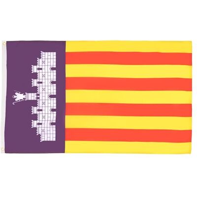 AZ FLAG Bandera Mallorca 150x90 cm Mallorquina Poliéster 100D 2 Ojales AZ FLAG Bandera Mallorca 150x90 cm Mallorquina Poliéster 100D 2 Ojales