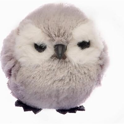 Ciao Owl Ball (Ø10cm) Hanging Christmas Decoration, Grey, Polystyrene, Ø 10 cm Ciao Owl Ball (Ø10cm) Hanging Christmas Decoration, Grey, Polystyrene, Ø 10 cm