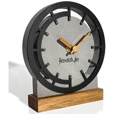 FLEXISTYLE Moderno Reloj de pie pequeño de Madera Roble salón baño (Estilo 5) FLEXISTYLE Moderno Reloj de pie pequeño de Madera Roble salón baño (Estilo 5)