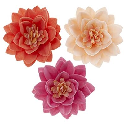 dekora Flor de Loto Flores Comestibles para Tartas Decoracion Tartas Cumpleaños de Oblea Colores Surtidos 7 cm dekora Flor de Loto Flores Comestibles para Tartas Decoracion Tartas Cumpleaños de Oblea Colores Surtidos 7 cm