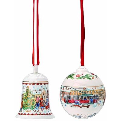 Hutschenreuther 2023-Christmas Glock/Bola de Longitud de Navidad, 23 Piezas Hutschenreuther 2023-Christmas Glock/Bola de Longitud de Navidad, 23 Piezas