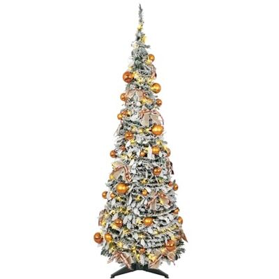 Uten 1.8M Árbol de Navidad Artificial Plegable, Cubierto de Nieve con 300 Luces LED Cálidas, 8 Modos de Iluminación, Lazo y 50 Bolas Navideñas Decorativas, Decoración para Interiores y Exteriores Uten 1.8M Árbol de Navidad Artificial Plegable, Cubierto de Nieve con 300 Luces LED Cálidas, 8 Modos de Iluminación, Lazo y 50 Bolas Navideñas Decorativas, Decoración para Interiores y Exteriores