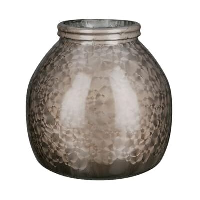 Gilde Jarrón Montana de Cristal Dorado abombado, 21 cm de diámetro, decoración para el hogar, florero, decoración de Mesa Gilde Jarrón Montana de Cristal Dorado abombado, 21 cm de diámetro, decoración para el hogar, florero, decoración de Mesa