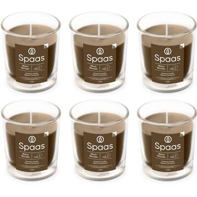 Spaas 6x Vela perfumada 25 h, Warm Wonder Spaas 6x Vela perfumada 25 h, Warm Wonder