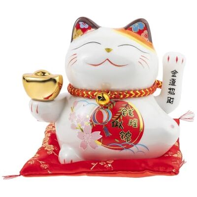 lachineuse Gato Maneki Neko Estatuilla de Gato de la Suerte Japonés Brazo Móvil Objeto Decorativo Kawaii Gato de la Suerte de Porcelana Decoración Asiática de Gato Chino Suerte, Felicida lachineuse Gato Maneki Neko Estatuilla de Gato de la Suerte Japonés Brazo Móvil Objeto Decorativo Kawaii Gato de la Suerte de Porcelana Decoración Asiática de Gato Chino Suerte, Felicida
