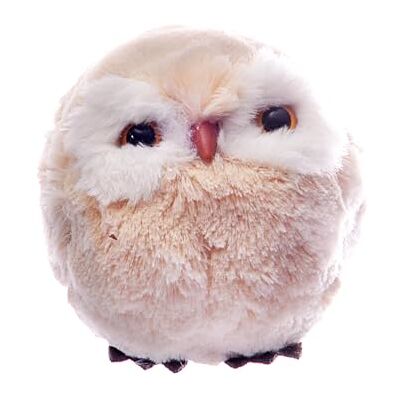 Ciao Owl Ball (Ø12cm) Hanging Christmas Decoration, Beige, Polystyrene, Ø 12 cm Ciao Owl Ball (Ø12cm) Hanging Christmas Decoration, Beige, Polystyrene, Ø 12 cm
