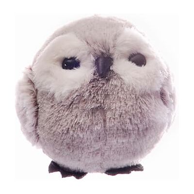 Ciao Owl Ball (Ø12cm) Hanging Christmas Decoration, Grey, Polystyrene, Ø 12 cm Ciao Owl Ball (Ø12cm) Hanging Christmas Decoration, Grey, Polystyrene, Ø 12 cm