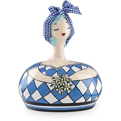 Egan Hucha de de la colección Le pupazze Objeto realizado en cerámica esmaltada de Color Azul Claro. Dimensiones: 14 x 17 cm. Referencia: Egan Hucha de de la colección Le pupazze Objeto realizado en cerámica esmaltada de Color Azul Claro. Dimensiones: 14 x 17 cm. Referencia: