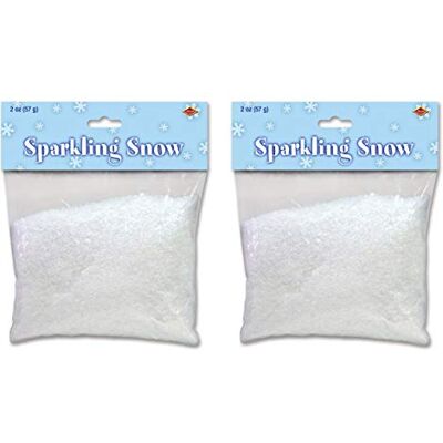 Beistle Paquete de 2 confeti de nieve brillante, decoraciones de Navidad y copos de nieve de plástico navideños, decoración iridiscente nevada de invierno, paquete de 2 onzas. Beistle Paquete de 2 confeti de nieve brillante, decoraciones de Navidad y copos de nieve de plástico navideños, decoración iridiscente nevada de invierno, paquete de 2 onzas.